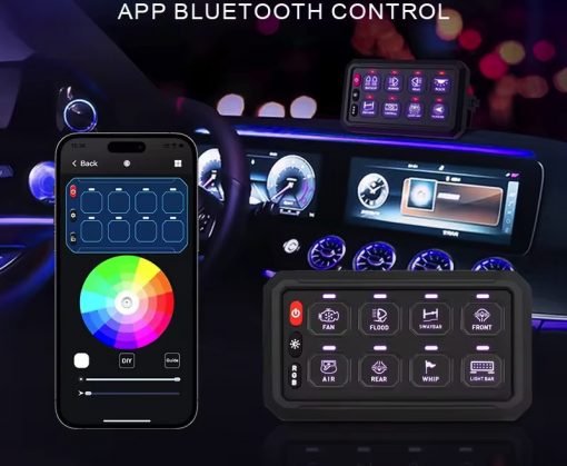 Panel touch botonera para 8 switchs con bluetooth - Imagen 3