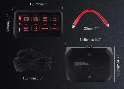 Panel touch botonera para 8 switchs con bluetooth - Imagen 10