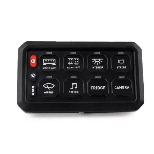 Panel touch botonera para 8 switchs con bluetooth