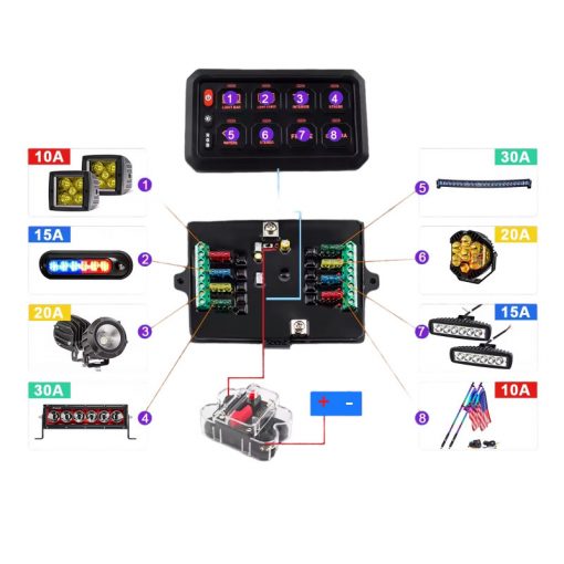 Panel touch botonera para 8 switchs con bluetooth - Imagen 9