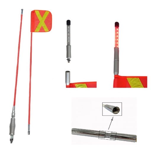 Antena ambar 10 ft pértiga minera