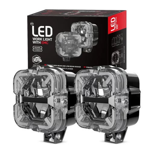 Par de faros led  4" 90w Quadrabeam PRO - Imagen 8