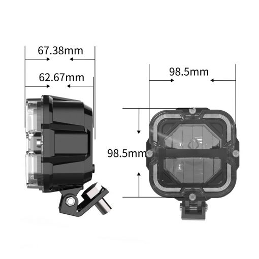 Par de faros led  4" 90w Quadrabeam PRO - Imagen 11