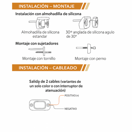 Luz de camping /Rock light/ roof light doble color - Imagen 7