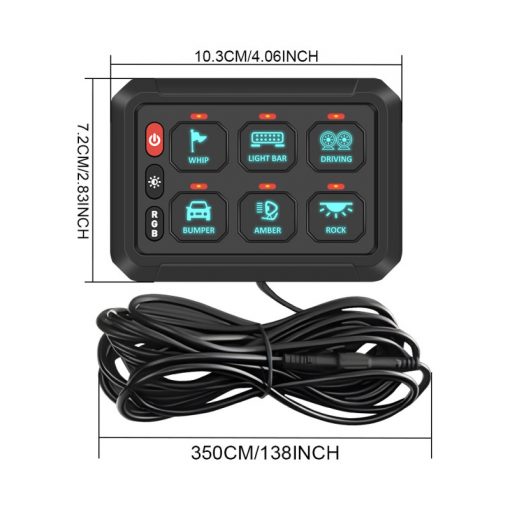 Panel touch botonera para 6 switchs con bluetooth - Imagen 6