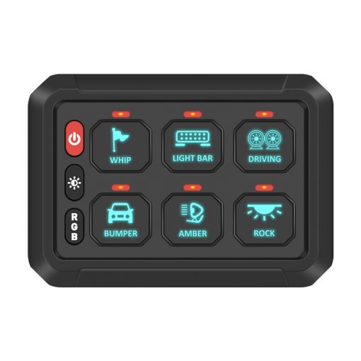Panel touch botonera para 6 switchs con bluetooth - Imagen 2