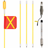 Antena minera ambar con led 8-12 pies